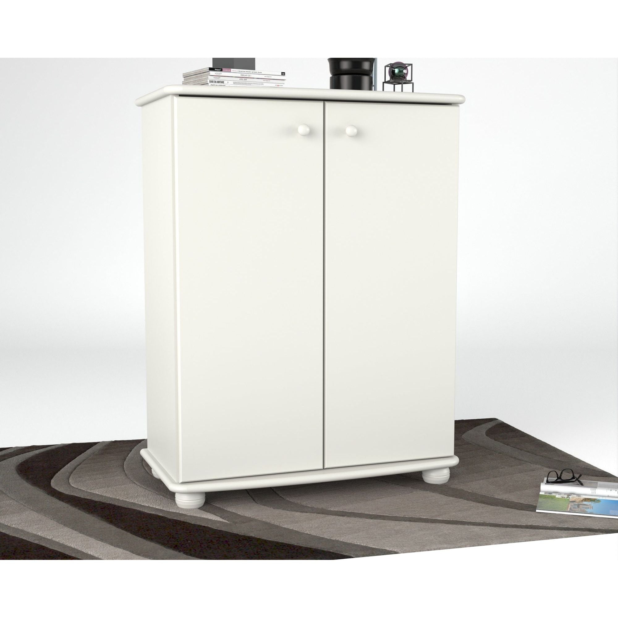 Anika Kommode Sideboard | mit Kleiderstange | 2-Türig | 100% Bio Kiefer