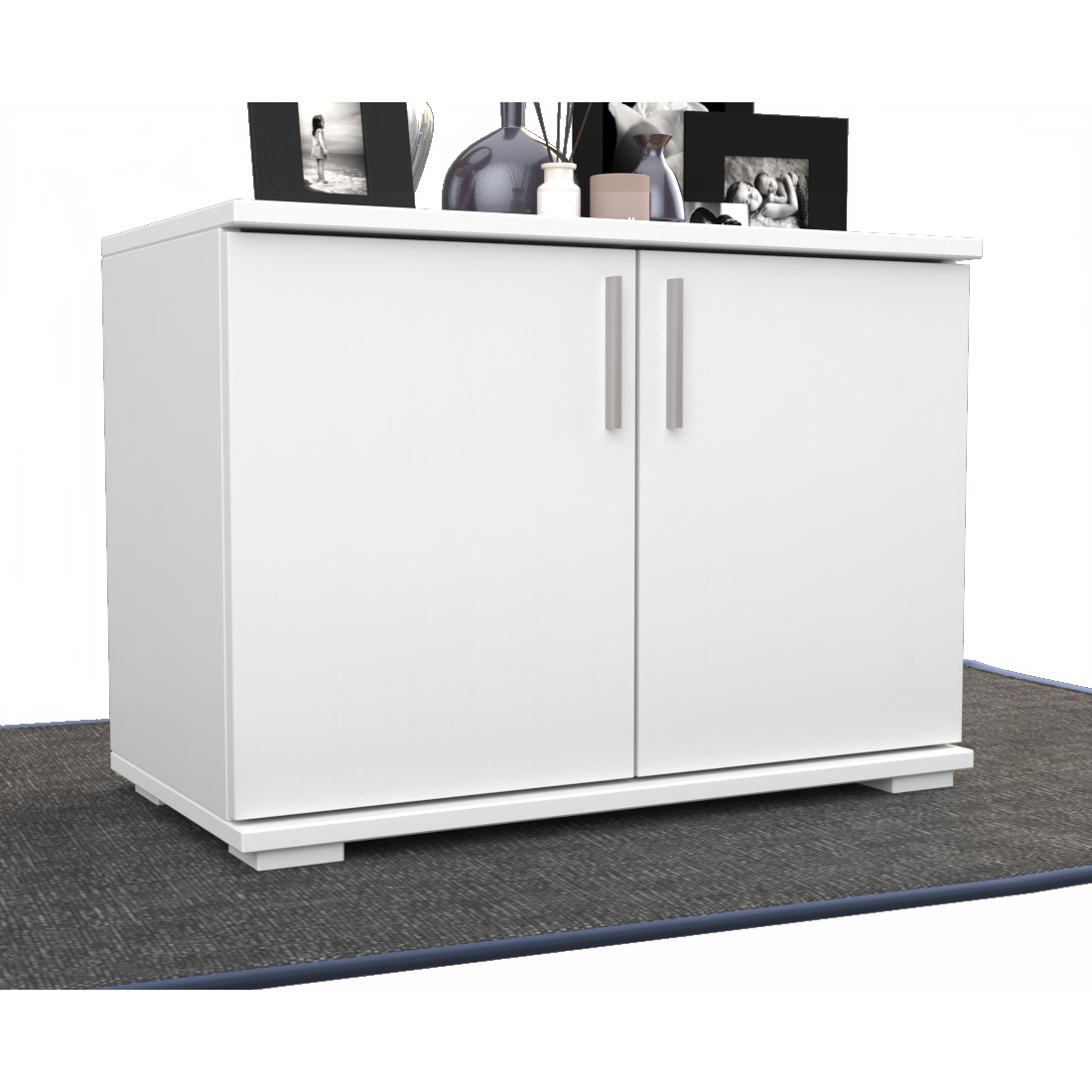 Nobis Kommode Sideboard | 2 Türig | 57cm hoch | 100% Bio Kiefer Massivholz