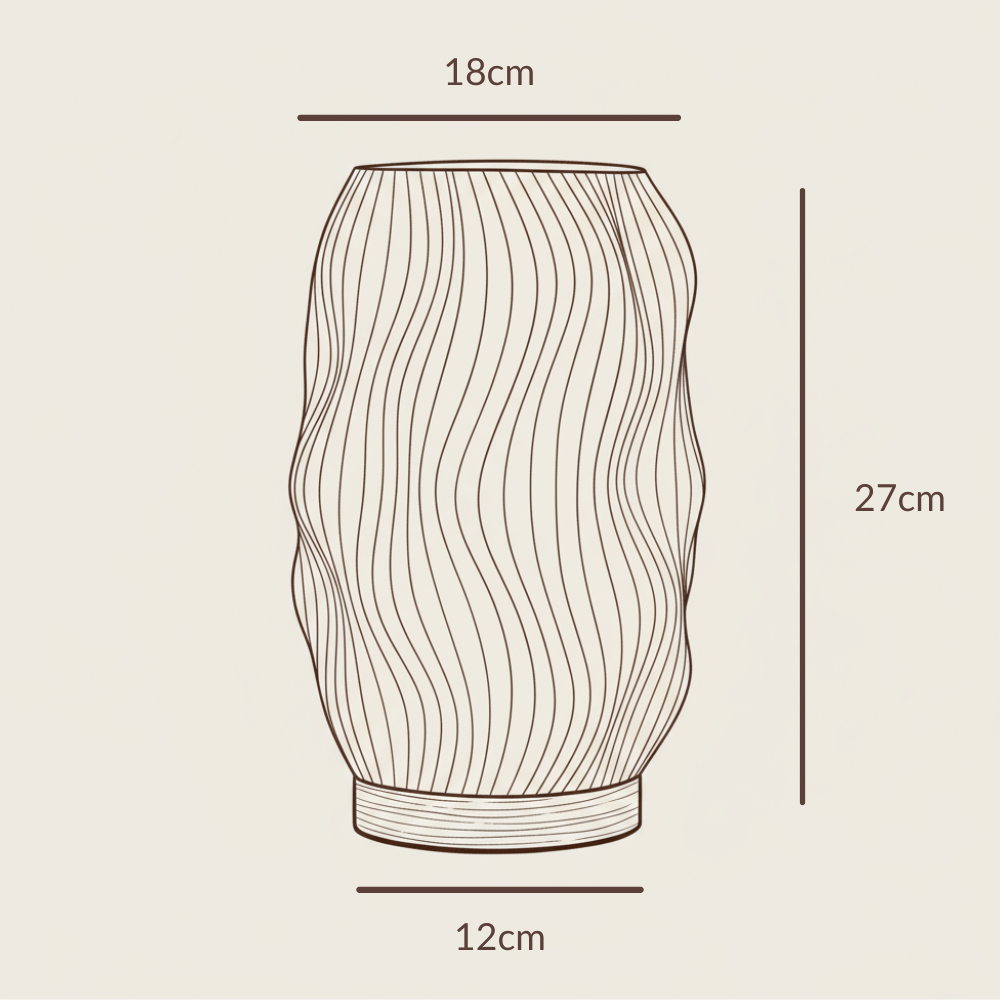 Flow Lampe Mit Welligem Lichtkörper Und Warmem Licht Für Gemütliche Atmosphäre Und Moderne Optik