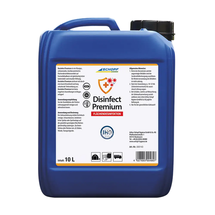 Schopf  Disinfect Premium DVG-gelistetes Stall- Desinfektionsmittel 10 L