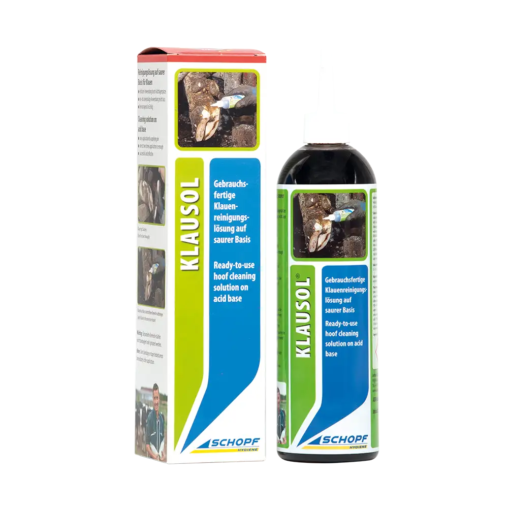 Schopf Klausol Reinigungslösung auf saurer Basis Klauen Rinder und Schafe 125 ml