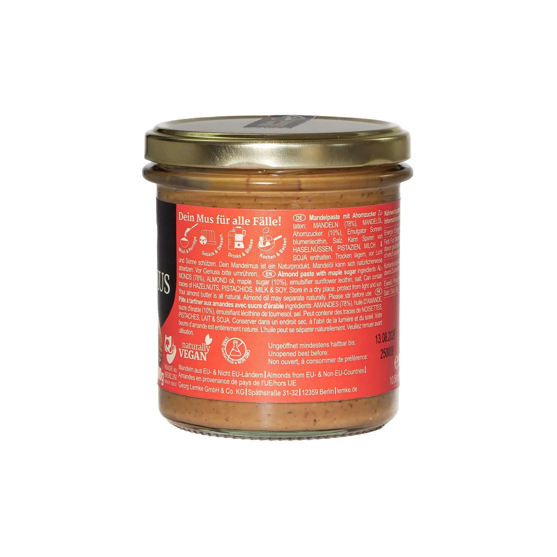 Mandelmus Maple by Lemke Feines Berliner Marzipan & Mehr