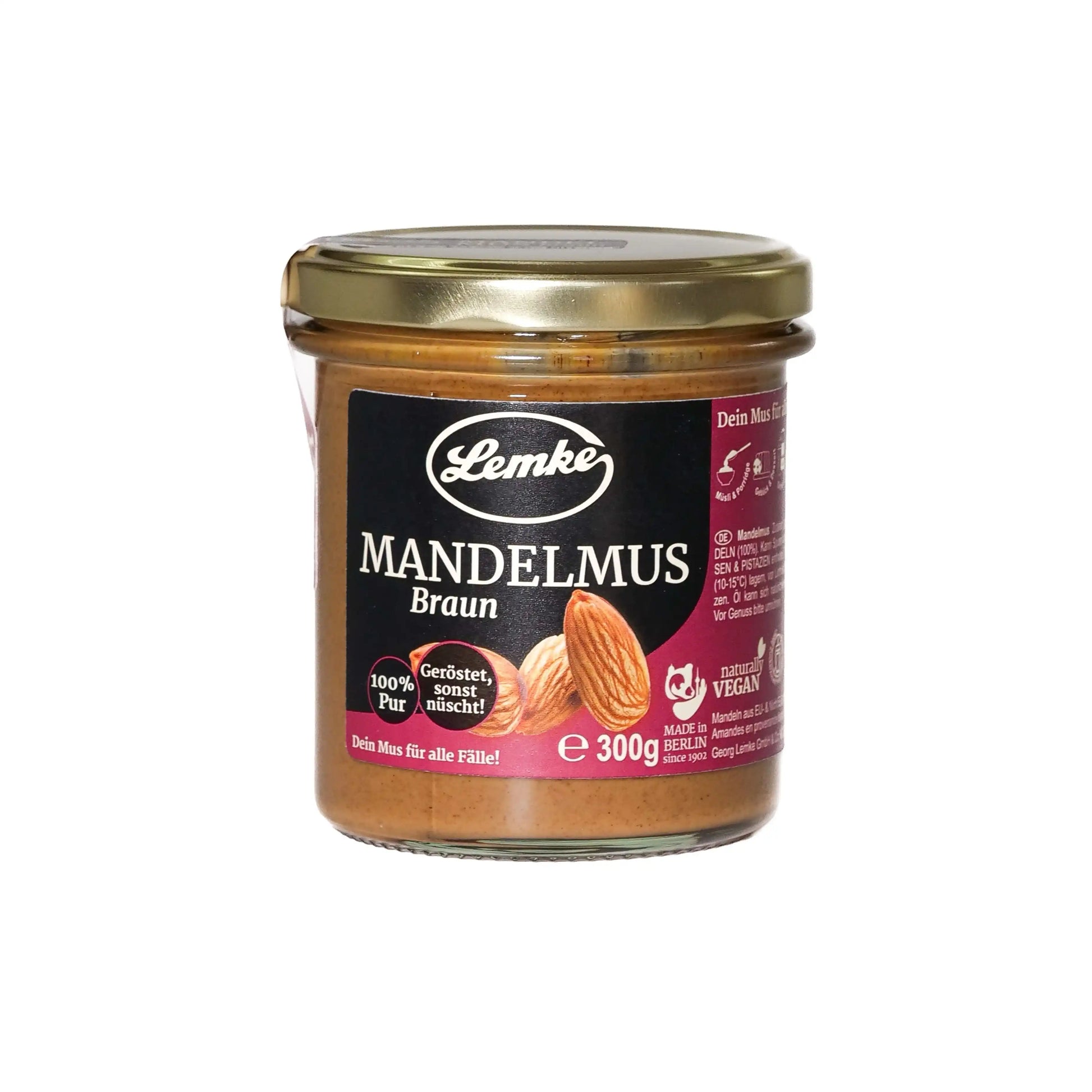 Braunes Mandelmus by Lemke Feines Berliner Marzipan & Mehr