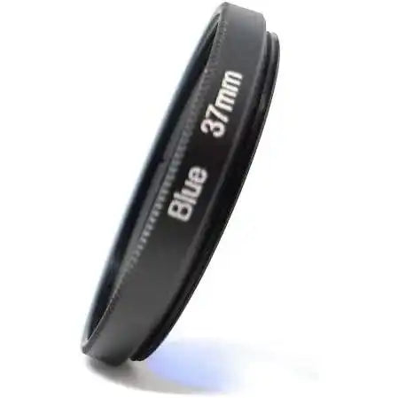 SYSTEM-S Farbfilter Blau 37 mm Gewinde anschraubbar Filter für Fotografie