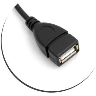 SYSTEM-S Mini USB Kabel 90 Grad Linkswinkel Stecker USB Typ A Buchse Daten Und Lade Kabel 13 Cm