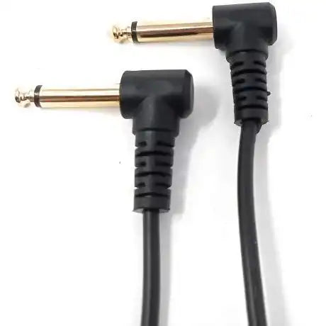 Audio Y Kabel 22 Cm 6,35 Mm Stereo Adapter Schwarz Mit 2x Klinke Stecker Zu Buchse