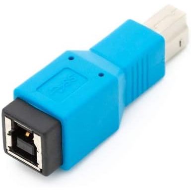 USB 3.0 Typ B Stecker Zu Typ B Buchse Adapter Blau Schnelle Datenübertragung Bis 5 Gbit Pro Sekunde