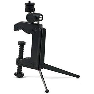 SYSTEM-S Stativ Befestigung mit 360° Gelenk in Schwarz für Kamera oder Smartphone
