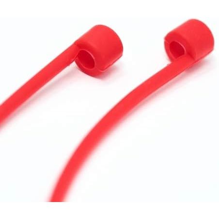 Silikon Halteband Holder Für AirPods Rot Mit Rutschfestem Silikonring Für Sicheren Halt 5 Stück