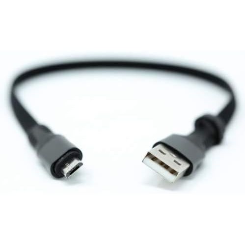 Systemhaus Zakaria USB A Zu Micro USB Flachkabel 32 Zentimeter Schwarz Hochwertiges Kabel