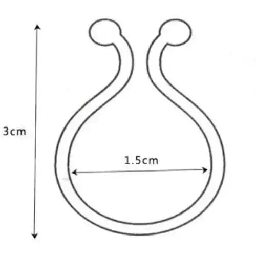 Drehbare Kabelclips SYSTEM S Größe L Schwarz Set 20 Stück Kabelmanagement Für Kabelorganisation