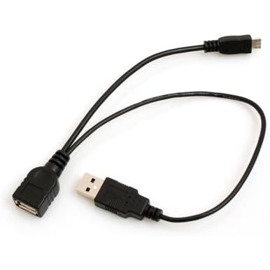 Systemhaus Zakaria 2 In 1 OTG USB A zu Micro USB Kabel 30 cm Datentransfer Vielseitige Nutzung