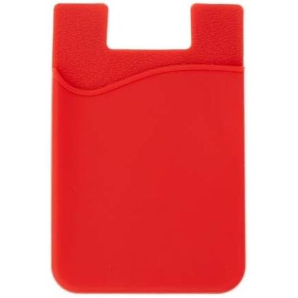 Roter Silikon Kartenhalter Smartphone Hülle Kartenetui Mit Klebefläche Zur Sofortigen Nutzung