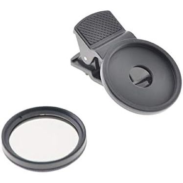 SYSTEM-S Universal Clip-on Klammer 37mm Polarisationsfilter Linse Objektiv für Smartphone Tablet PC