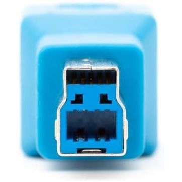 USB 3.0 Typ B Stecker Zu Typ B Buchse Adapter Blau Schnelle Datenübertragung Bis 5 Gbit Pro Sekunde