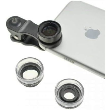 Makro Linse 3er Set Mit Clip Und Schutztasche Für Smartphone Für Nahaufnahmen Und Detailaufnahmen