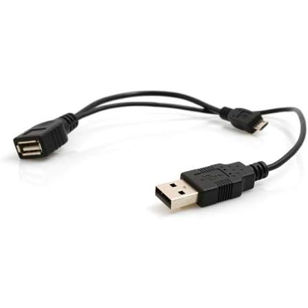 Systemhaus Zakaria 2 In 1 OTG USB A zu Micro USB Kabel 30 cm Datentransfer Vielseitige Nutzung