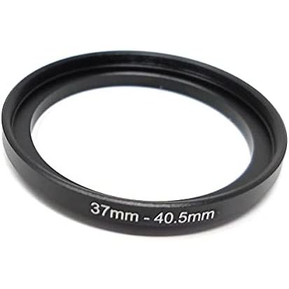 SYSTEM-S Objektiv Adapter 37 mm Gewinde zu 40,55 mm Step Up Ring in Schwarz für Filter
