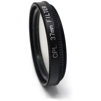 SYSTEM-S CPL Filter 37 mm Circular Polarizer für iPhone XS Max in Schwarz mit Hülle