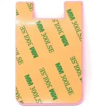 10x Smartphone Kartenhalter Silikonhülle Kartenetui In Pink Mit Klebeseite Einfache Montage