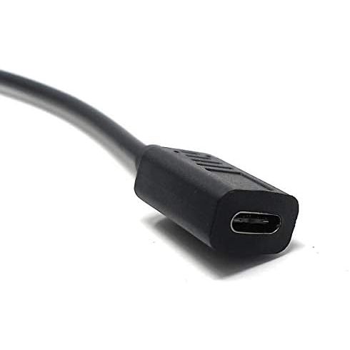 USB 3.1 Kabel Typ C Buchse Auf Micro B Winkeladapter Schwarz 25 Cm Kompaktes Kabeldesign