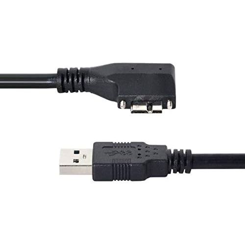 USB 3.0 Kabel 3 Meter Typ A Stecker Zu Micro B Winkel Steckerverbindung Schwarz Hochwertig
