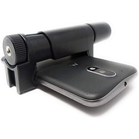 SYSTEM-S Halterung Befestigung mit Wasserwaage und Handschlaufe in Schwarz für Smartphone