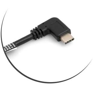 SYSTEM-S OTG USB A 3.0 Weiblich Zu USB-C 3.1 Männlich Adapter Kabel Verlängerung 22 cm 90 Grad