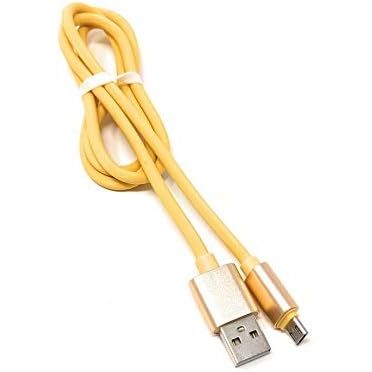 USB Kabel Micro Zu Typ A 90 cm Goldfarben High Speed Quick Charge 6,5 A Maximale Leistung