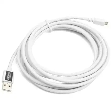 3 Meter Micro USB Kabel Weiß Daten Und Ladekabel Für Smartphones Und Tablets Hochwertig