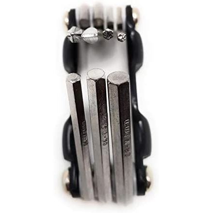 Klappbares Multitool 7in1 Werkzeug Kit Schwarz Allzweck Kompakt Für Heimwerker Und Profi