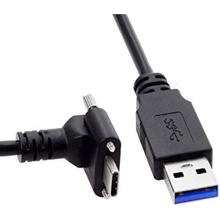 USB A Zu USB C Kabel 3.1 Mit 90 Grad Gewinkelt 120 cm Feststellschraube Für VR Anwendungen