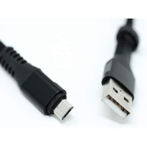 Systemhaus Zakaria USB A Zu Micro USB Flachkabel 32 Zentimeter Schwarz Hochwertiges Kabel