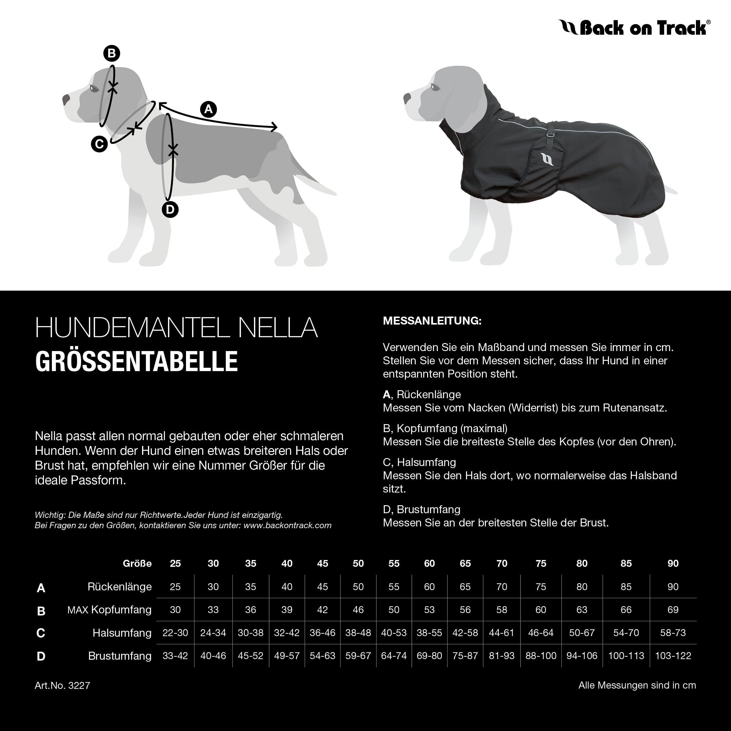 "Nella" Allround Hundemantel