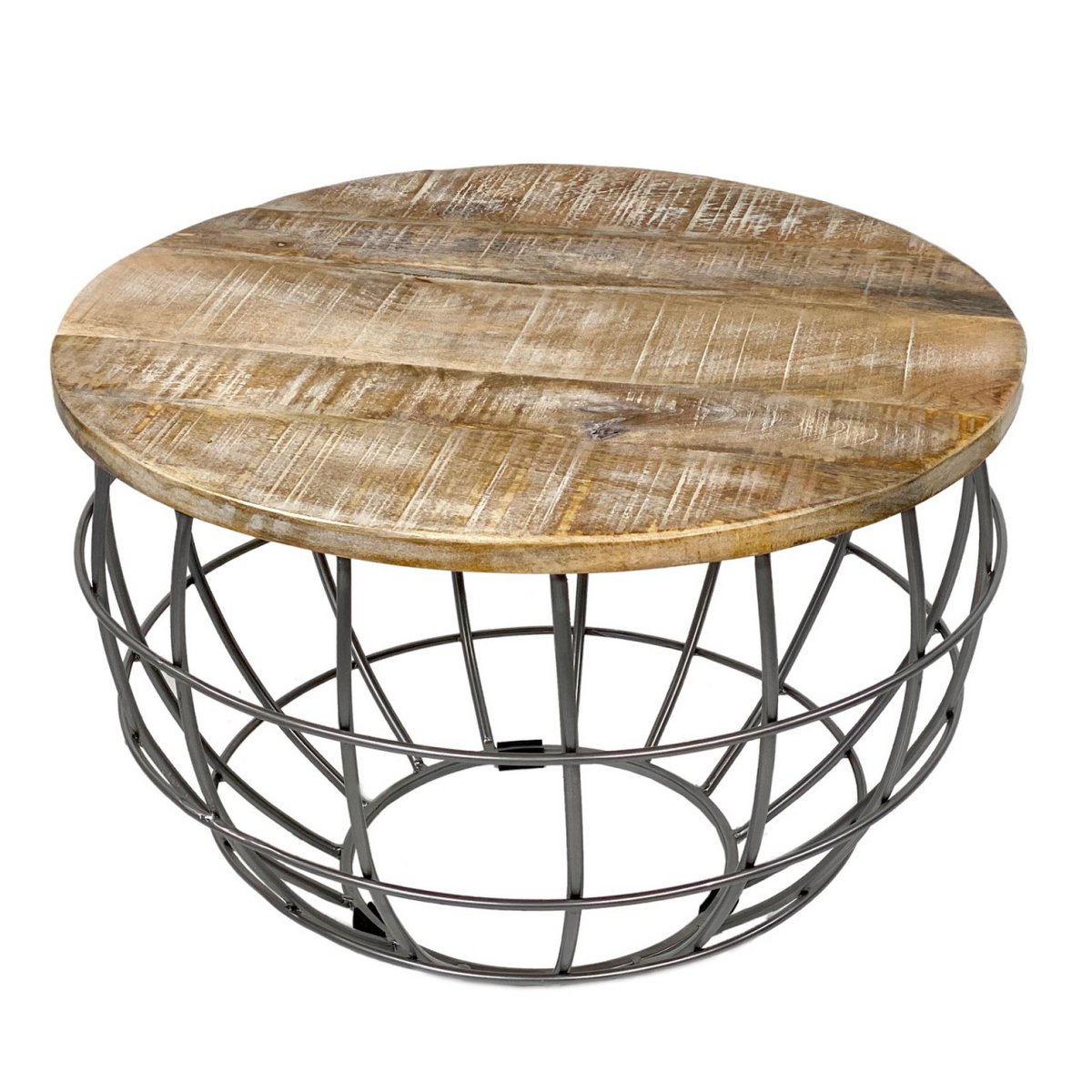 Beistelltisch - nachhaltig Couchtisch Wohnzimmer-Tisch - rund - Lexington - ø 55 cm