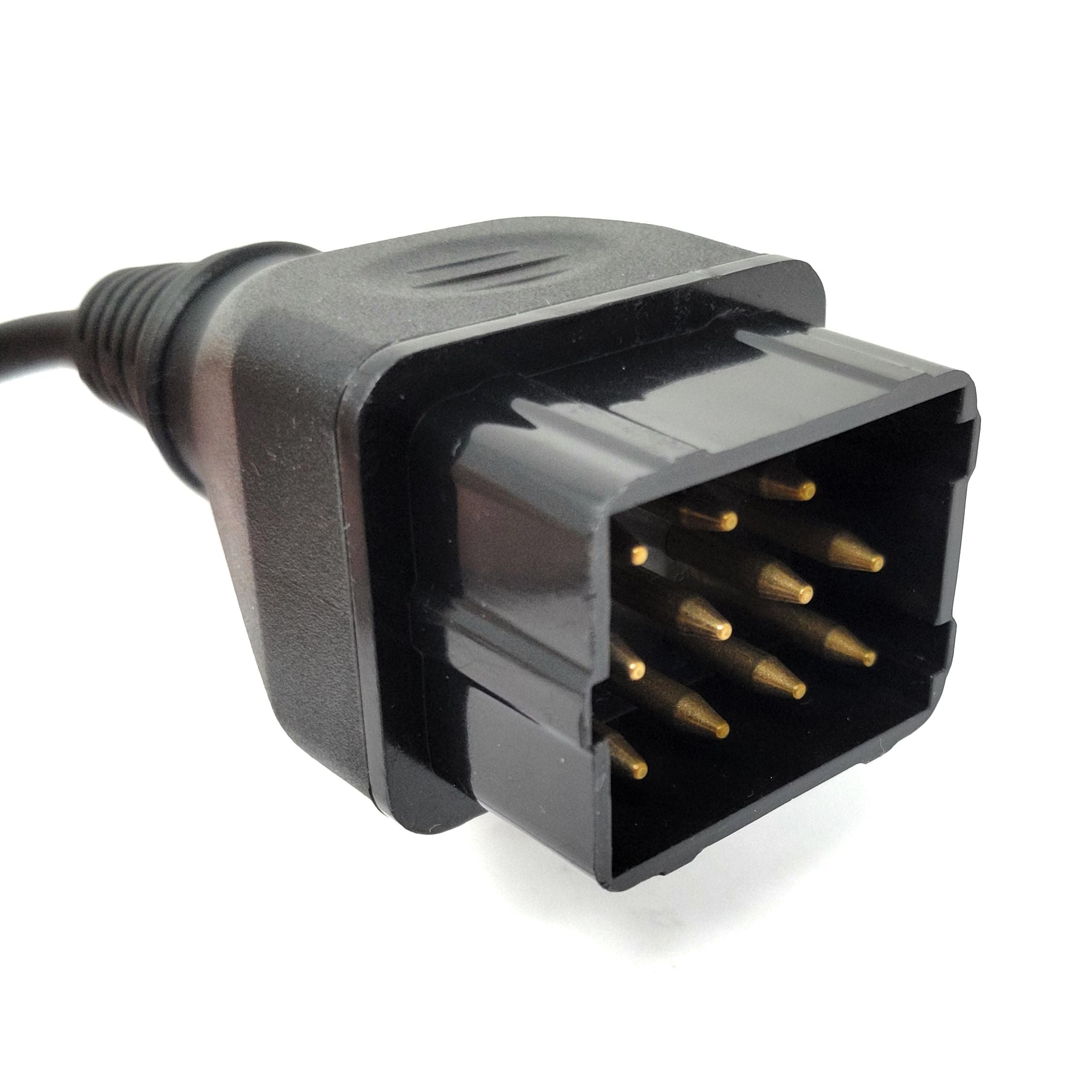 OBD Kabel 40 cm OBD 2 Buchse Renault 12Pin Schwarz Ideal Für Fahrzeugdiagnose Und Wartung