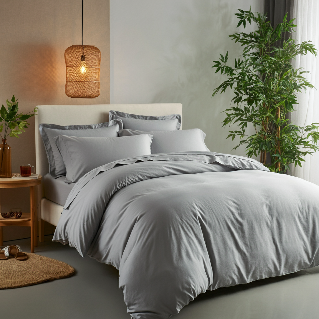 Grand Hotel Baumwolle Perkal Deckenbezug aus Ägyptischer Baumwolle Kühl und Atmungsaktiv für Erholsamen Schlaf