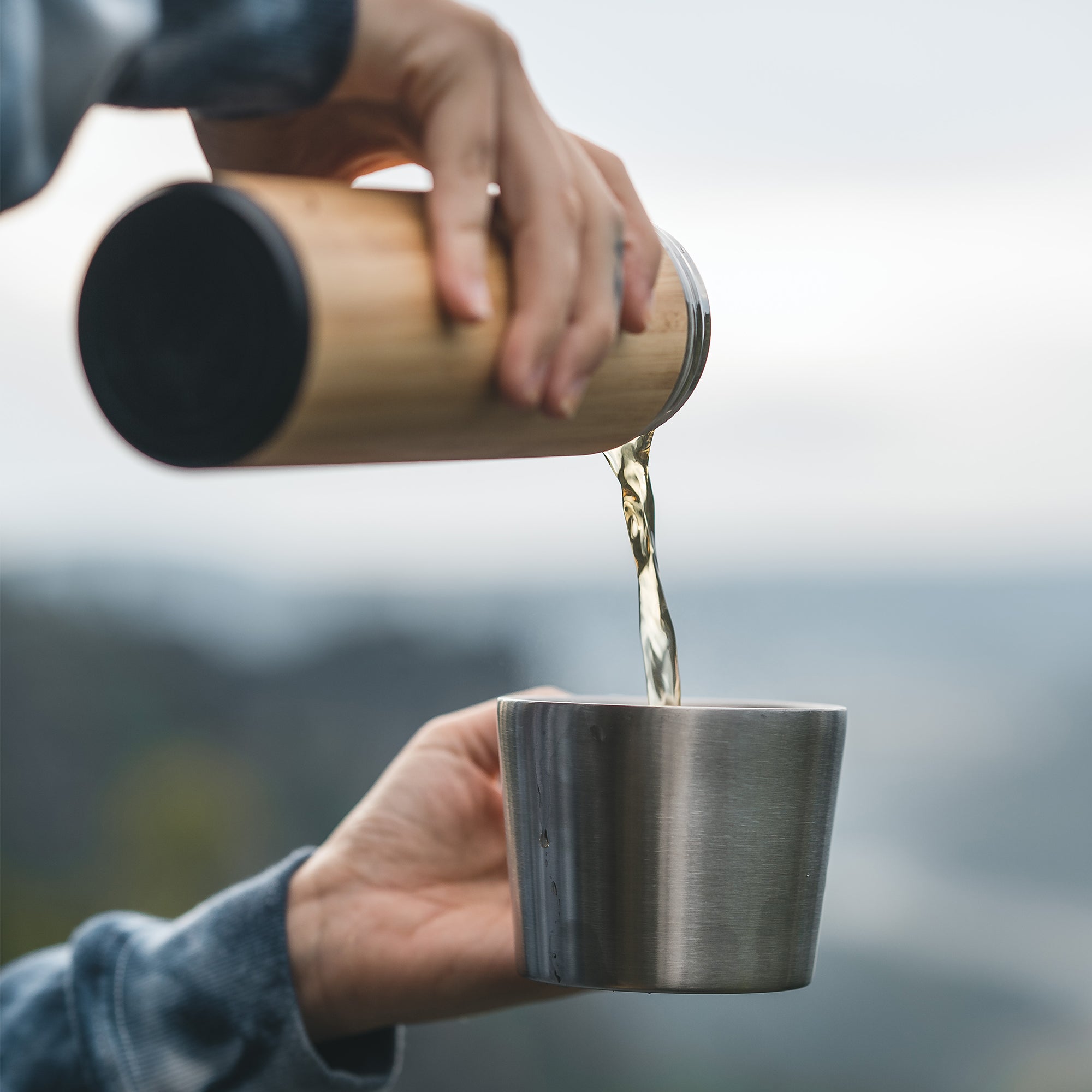 Bambus Thermos-Flasche