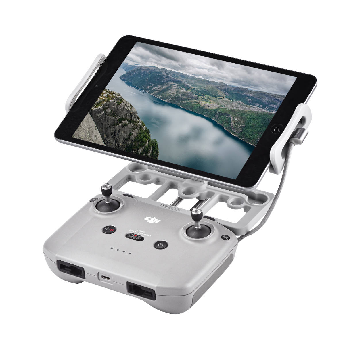 STARTRC Tablet Halterung Befestigung mit Tasche Gurt für Drohnenfernbedienung in Grau