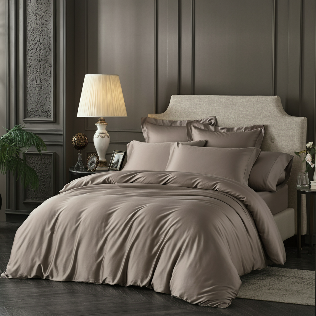 Charm Baumwolle Satin Kissenbezug Aus 100 Prozent Ägyptischer Baumwolle Mit 600 Fadendichte Und Seidigem Satinfinish