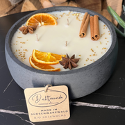 Handgemachte Betonkerze "Big Black"  Duft Vanilla Toffee von DochtFreunde