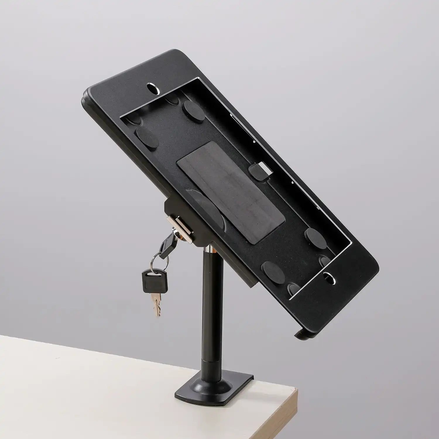 System S Stangenhalterung Mit Schloss Befestigung Aus Metall Schwarz Für iPad Pro 10,5 Zoll