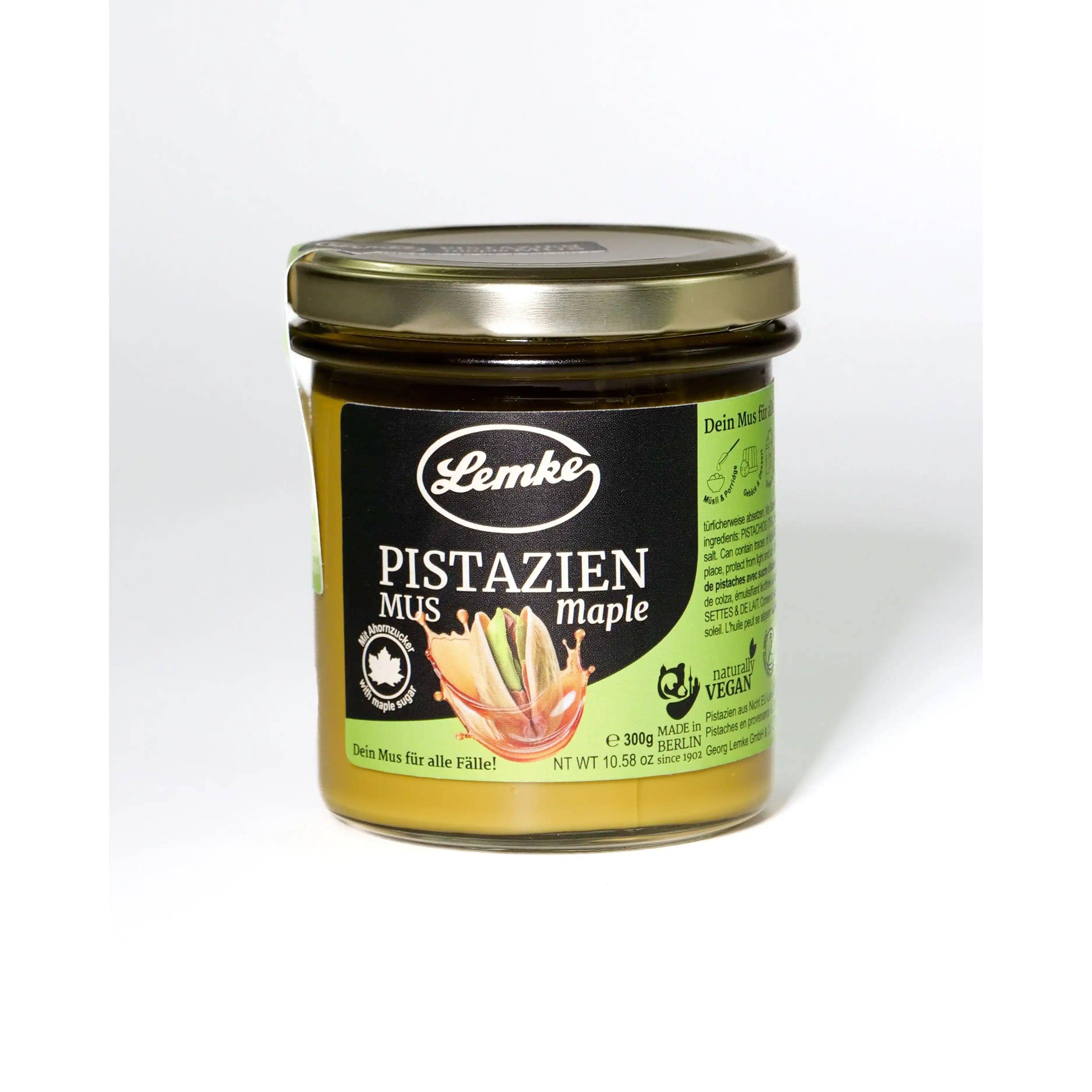 Pistazienmus Maple 300g by Lemke Feines Berliner Marzipan & Mehr