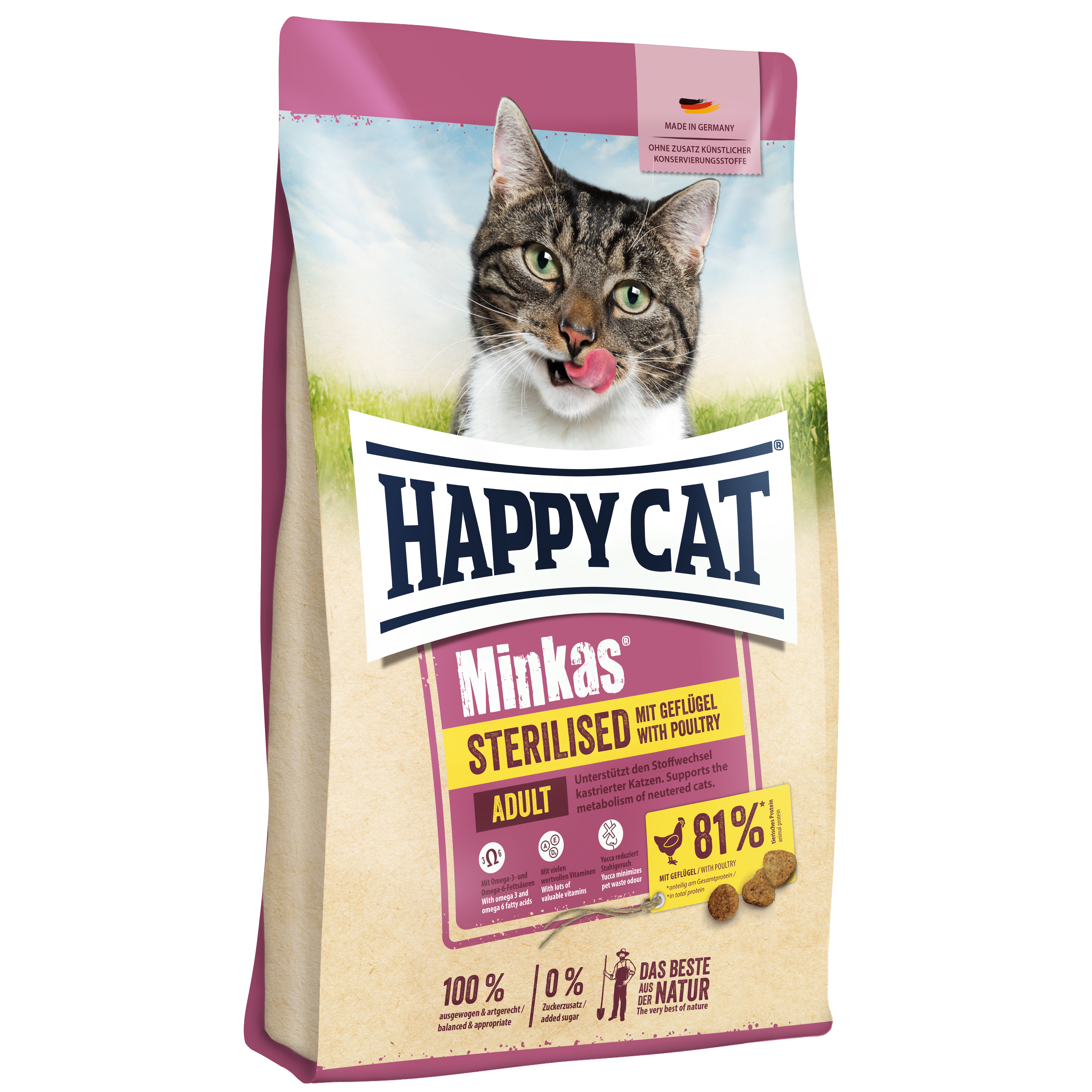 Happy Cat Minkas Sterilised Geflügel