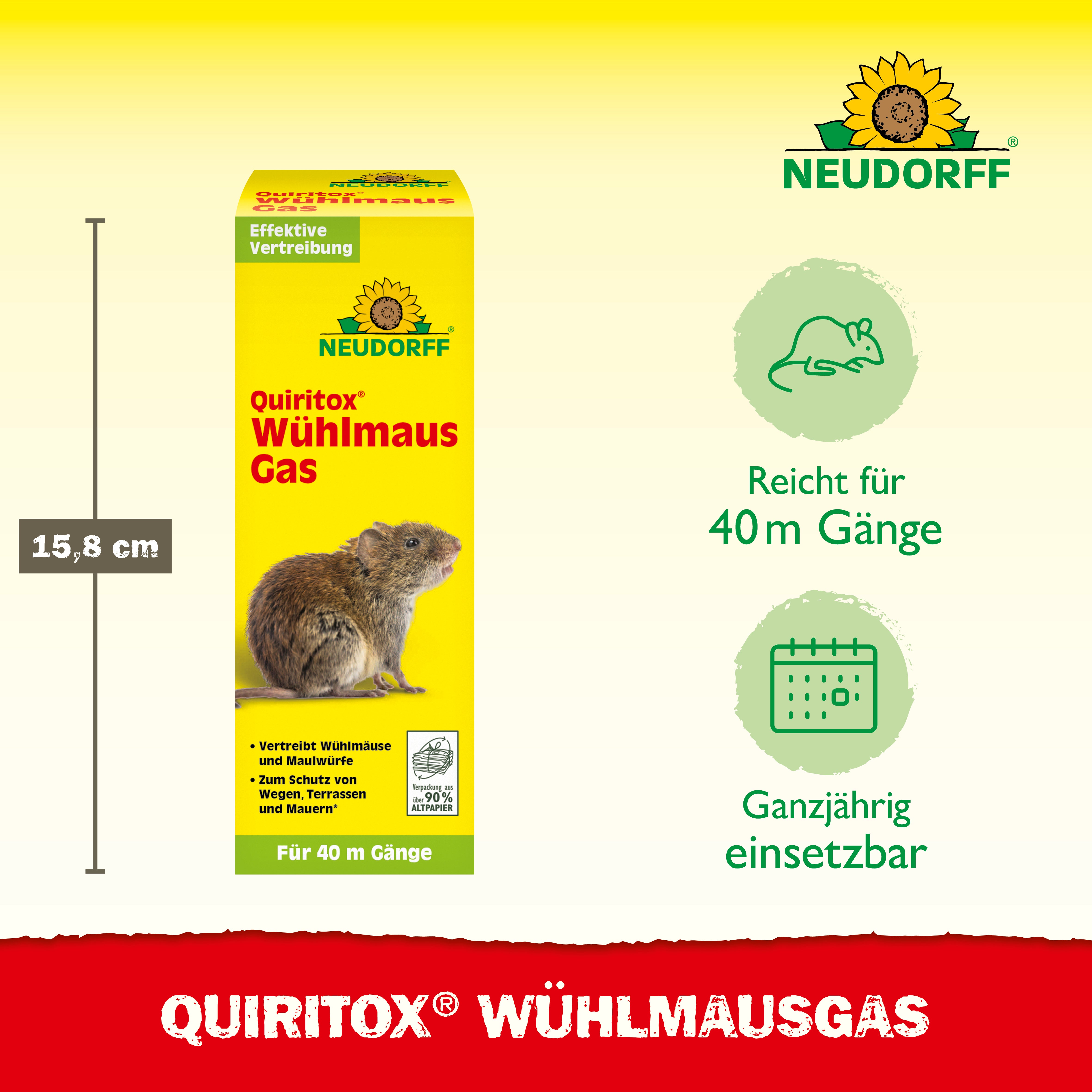 Quiritox Wühlmaus­Gas