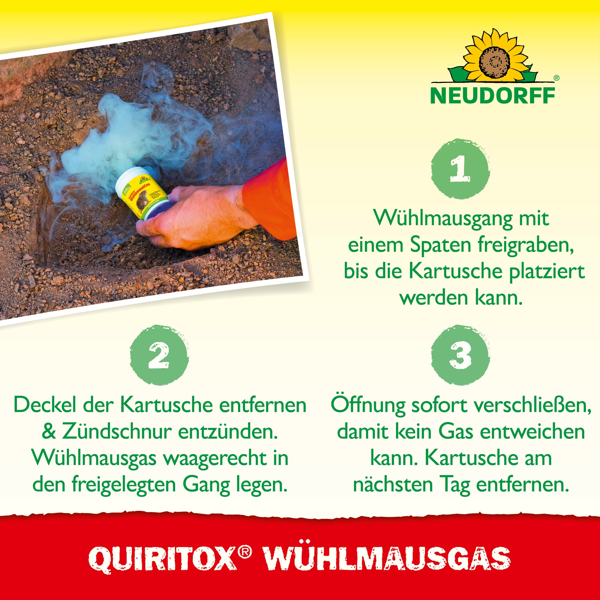 Quiritox Wühlmaus­Gas