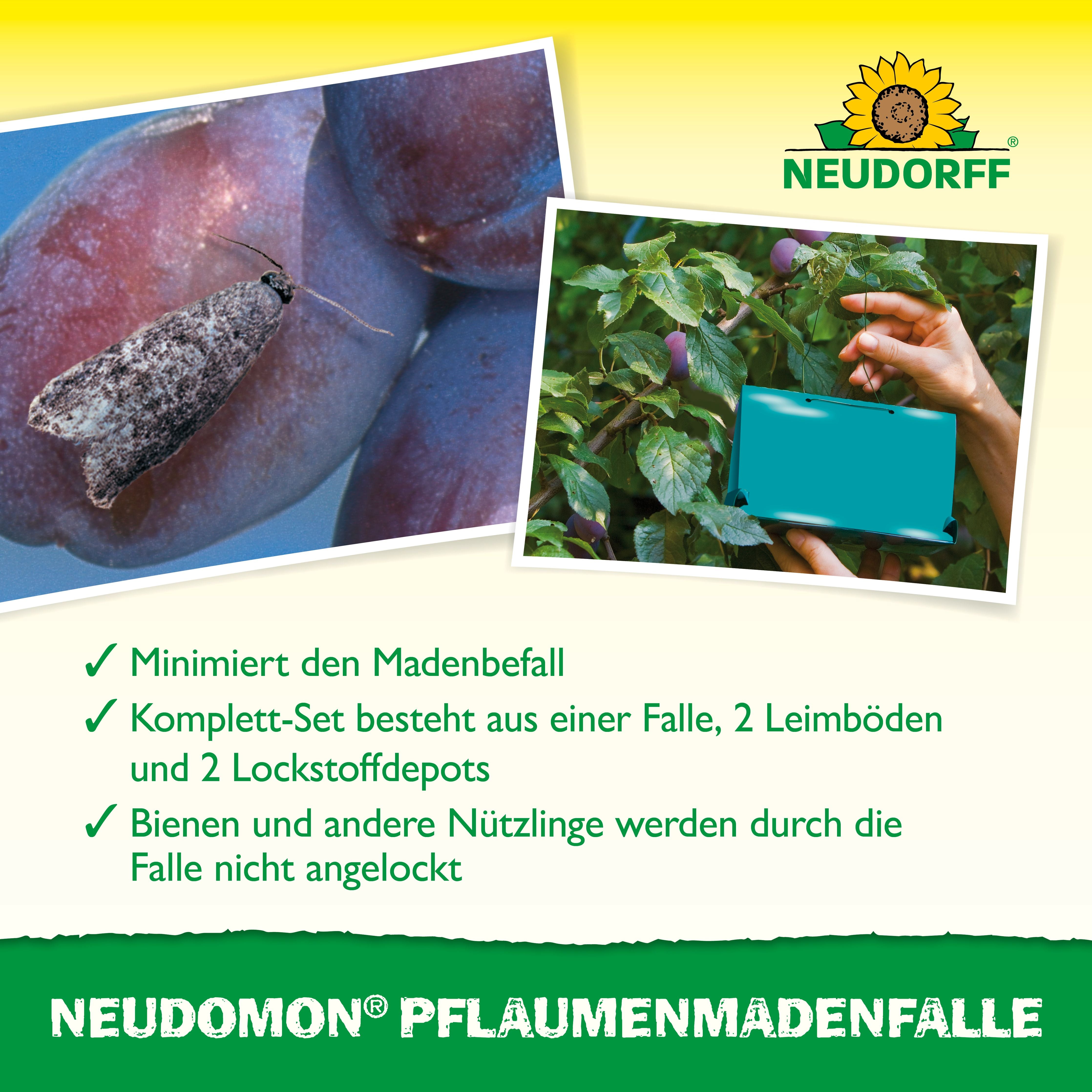 Neudomon Pflaumenmaden­Falle