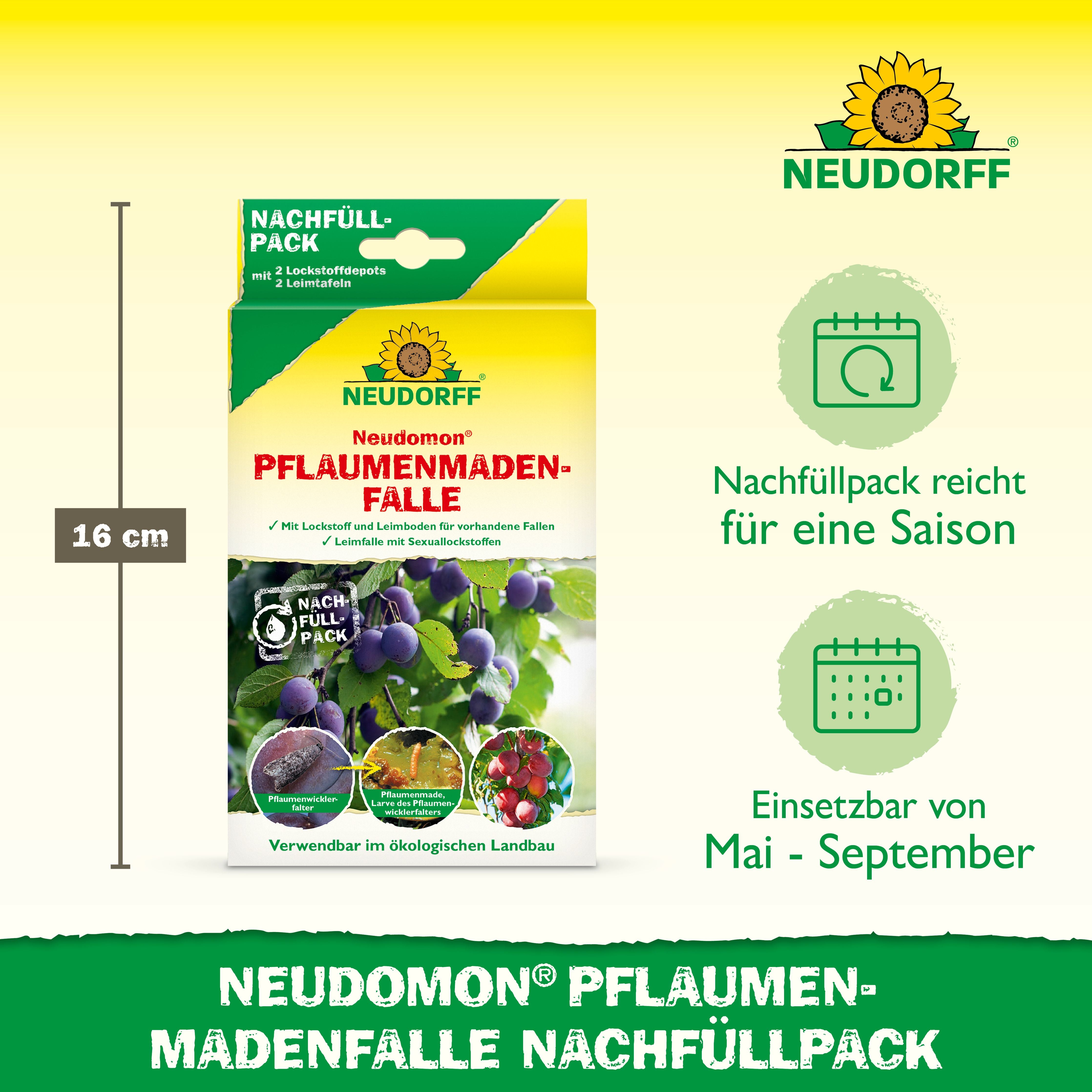 Neudomon Pflaumenmaden­Falle Nachfüllpack