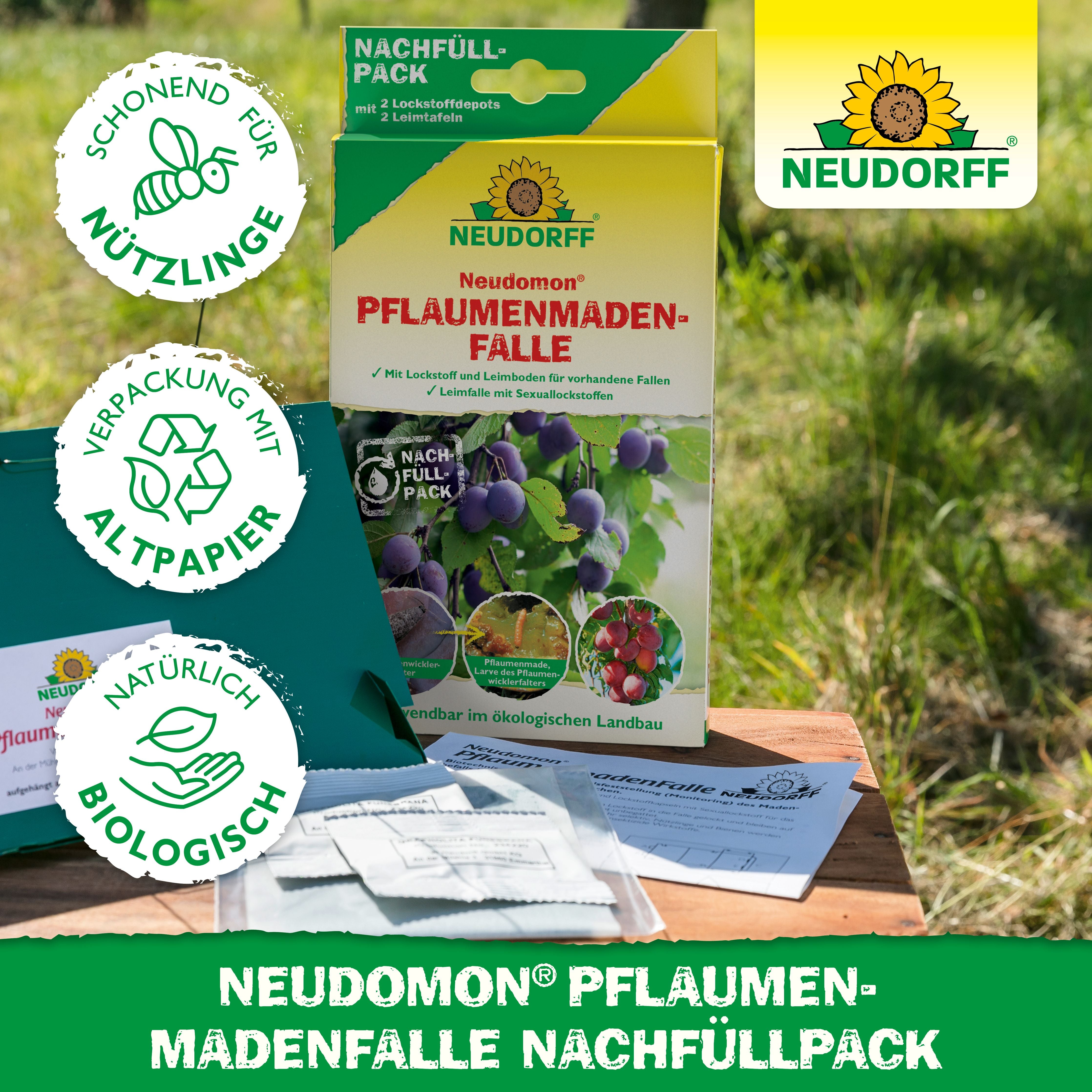 Neudomon Pflaumenmaden­Falle Nachfüllpack