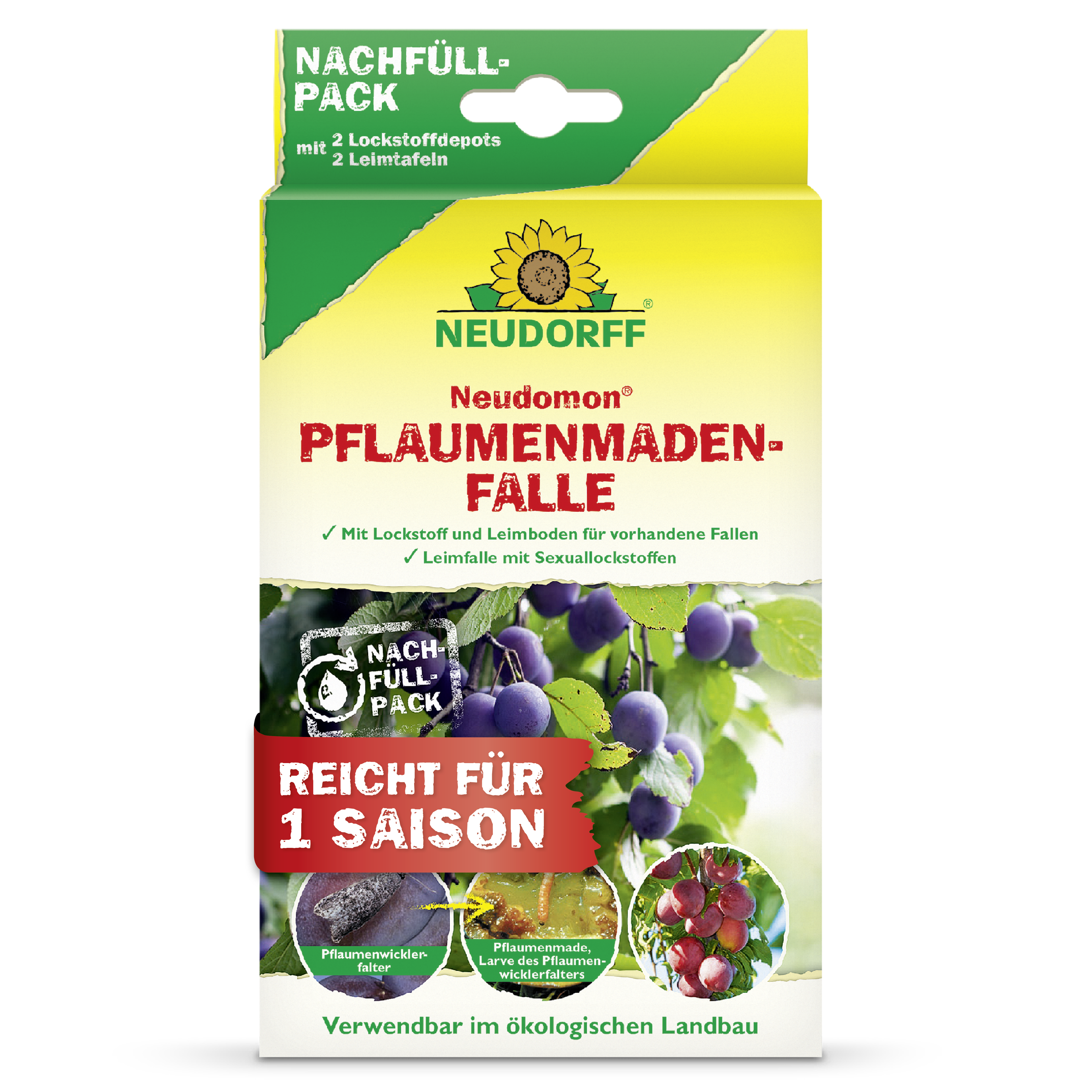 Neudomon Pflaumenmaden­Falle Nachfüllpack